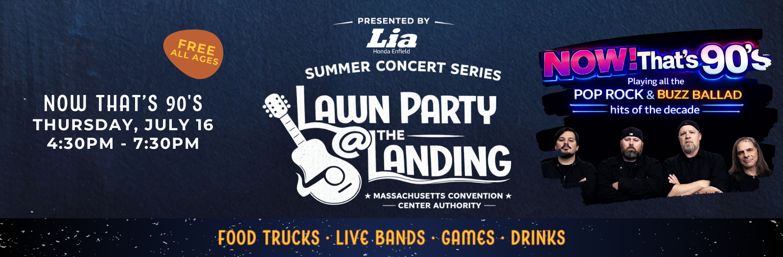 Lawn Party @ The Landing featuring Now That's 90's!