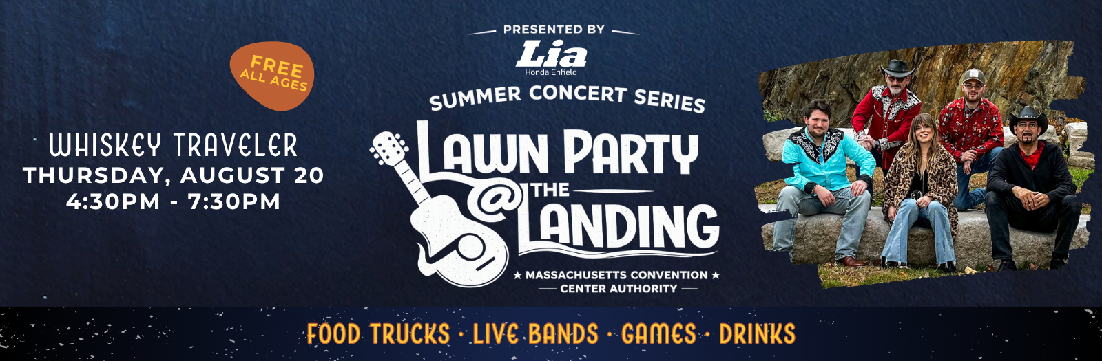 Lawn Party @ The Landing featuring Whiskey Traveler