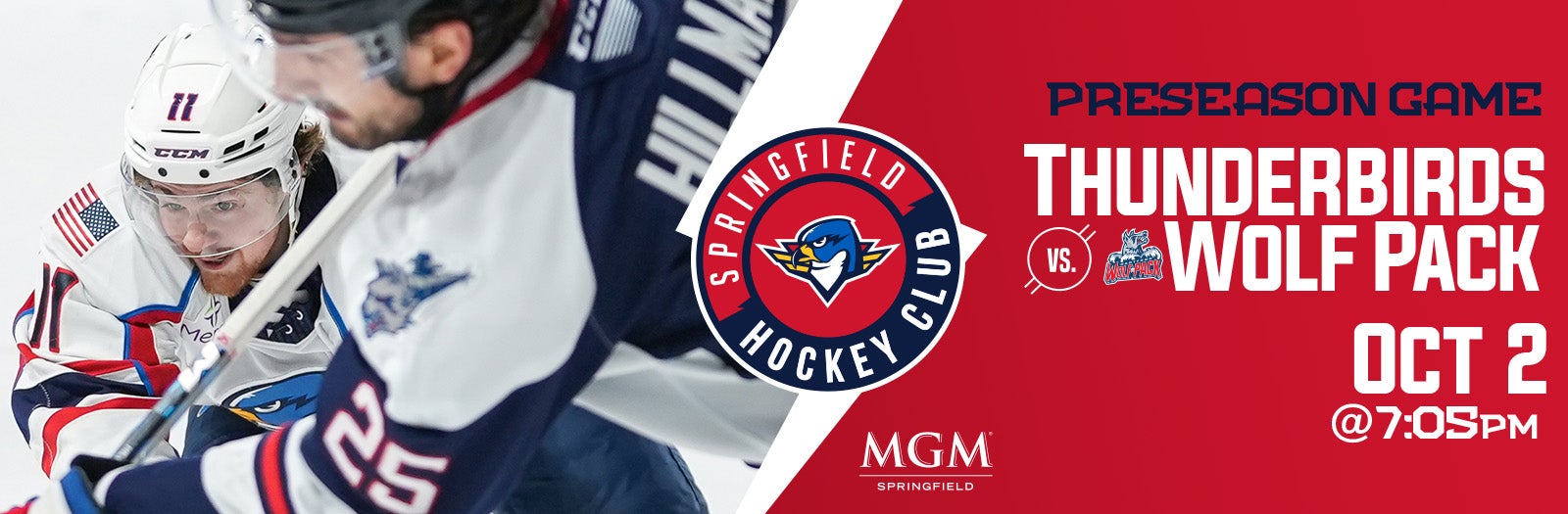 Preseason: Springfield Thunderbirds vs. Hartford Wolf Pack
