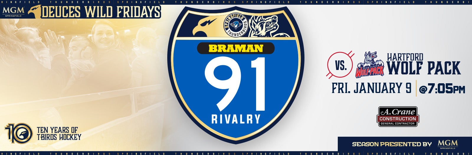 Springfield Thunderbirds vs. Hartford Wolf Pack