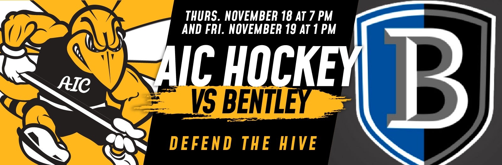 AIC Men's Hockey vs. Bentley University