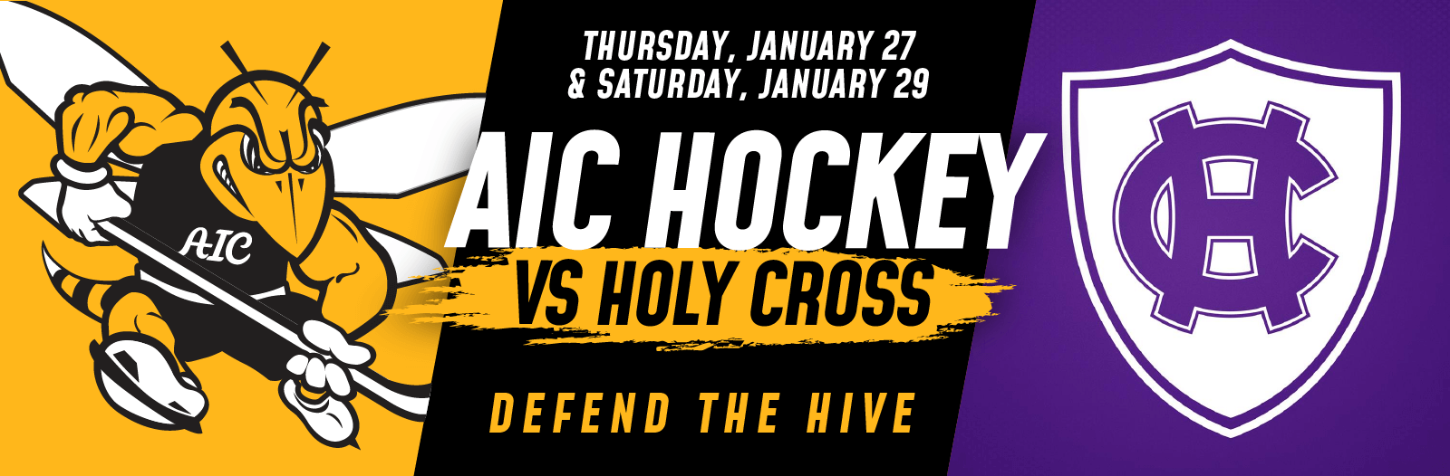 AIC Men's Hockey vs. Holy Cross