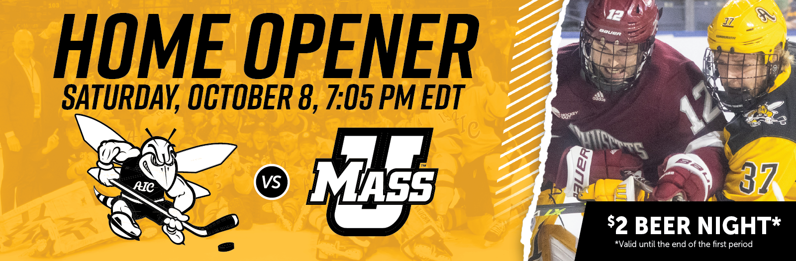 AIC Men's Hockey vs. UMass