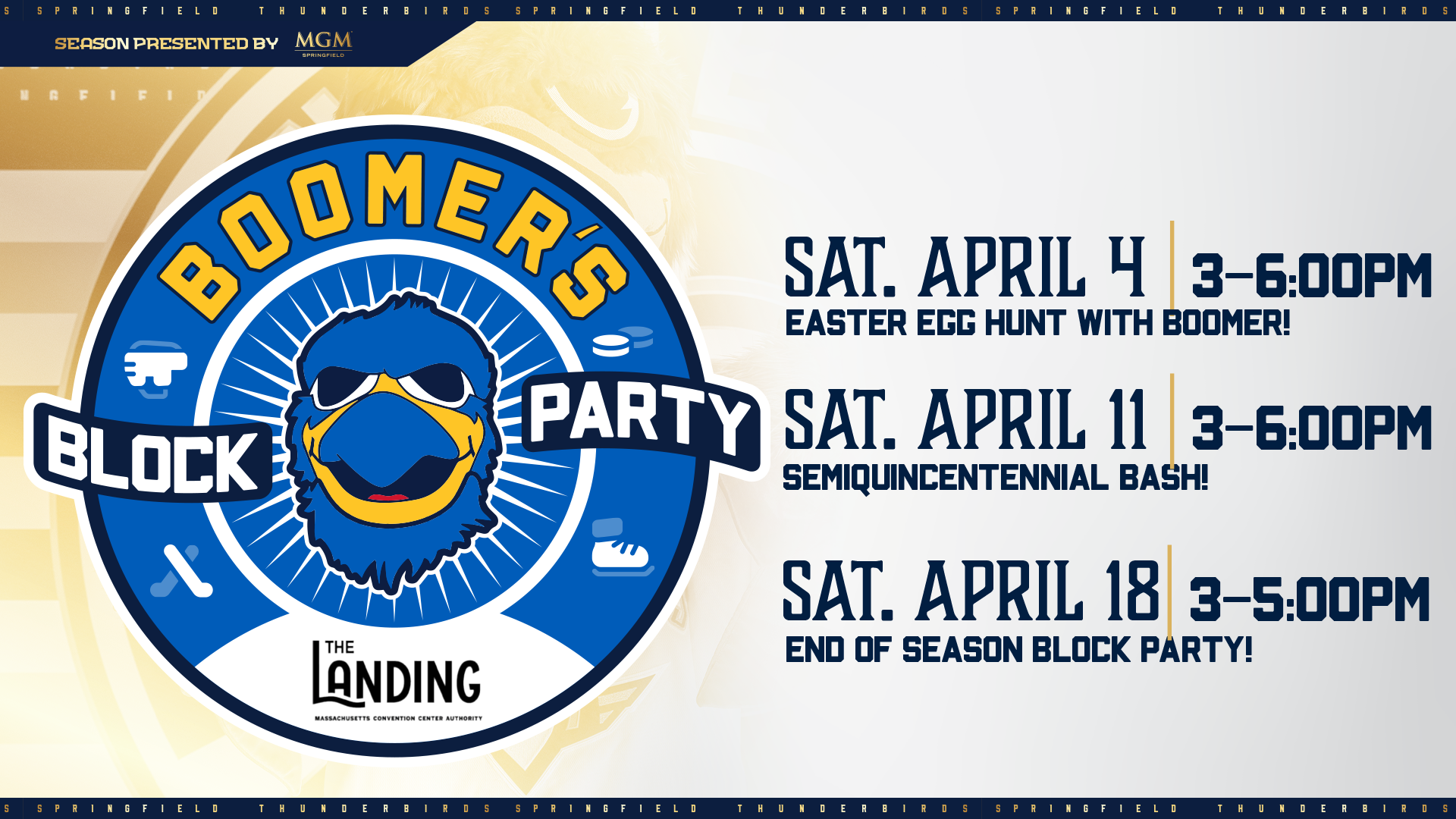 Boomer's Block Parties All April Long