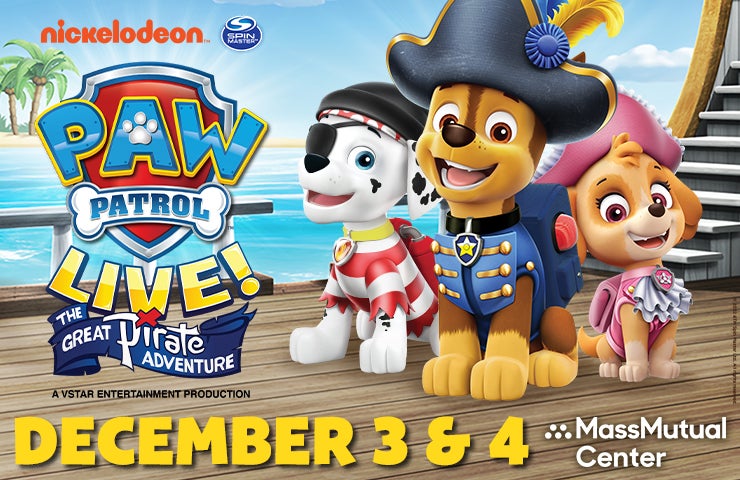 More Info for FOR IMMEDIATE RELEASE | PAW Patrol® Live! “The Great Pirate Adventure” in Springfield, December 3-4