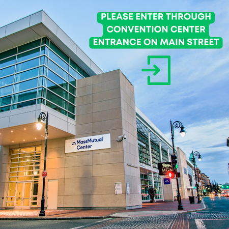 PLEASE ENTER THE Convention Center located on the corner of Main Street & Bruce Landon Way. (1).png