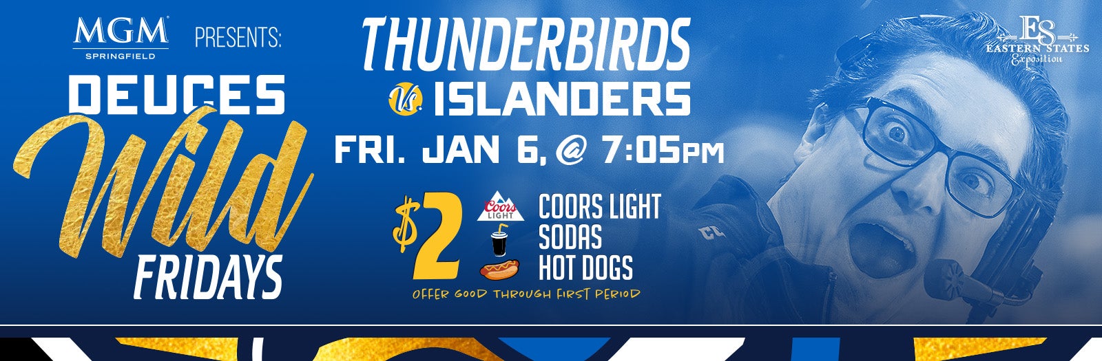 TODAY: Springfield Thunderbirds vs Bridgeport Islanders
