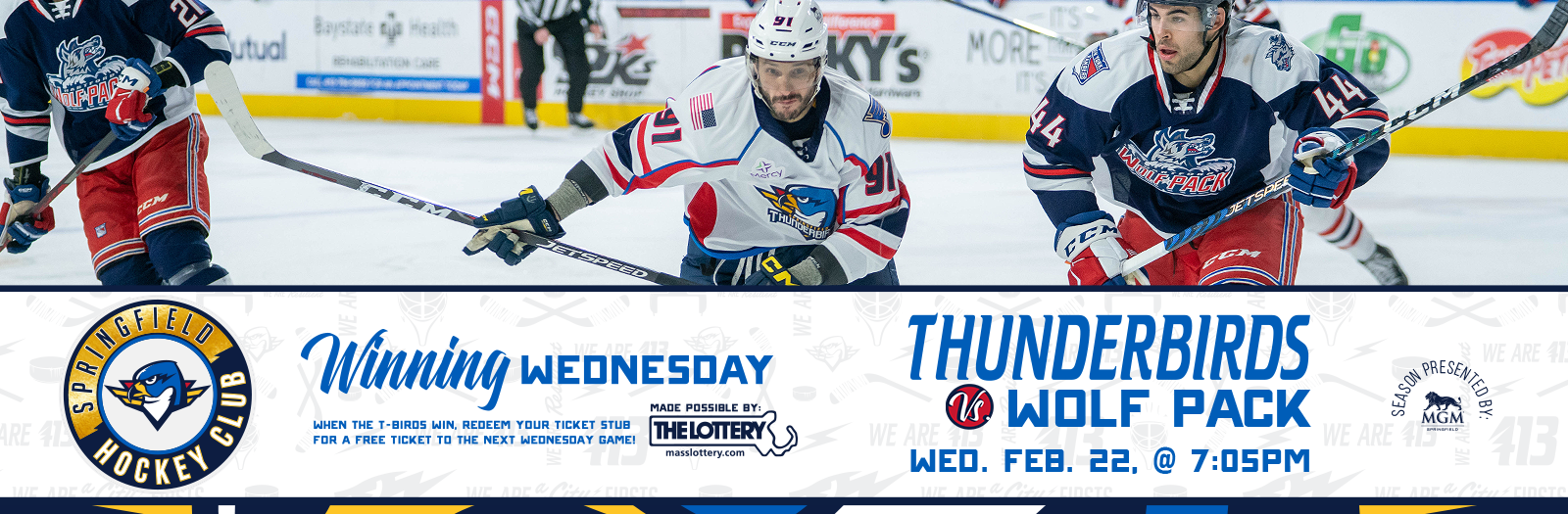 TONIGHT: Springfield Thunderbirds vs Hartford Wolf Pack