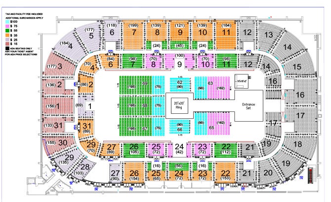 Massmutual Center Seating Chart Wwe