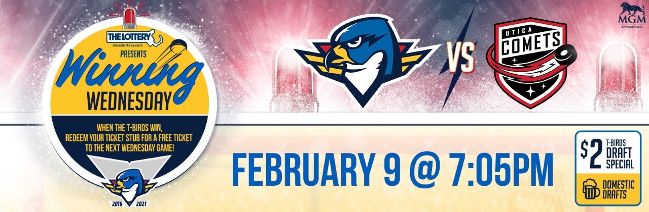 Wed. Feb. 9: Thunderbirds vs Utica Comets