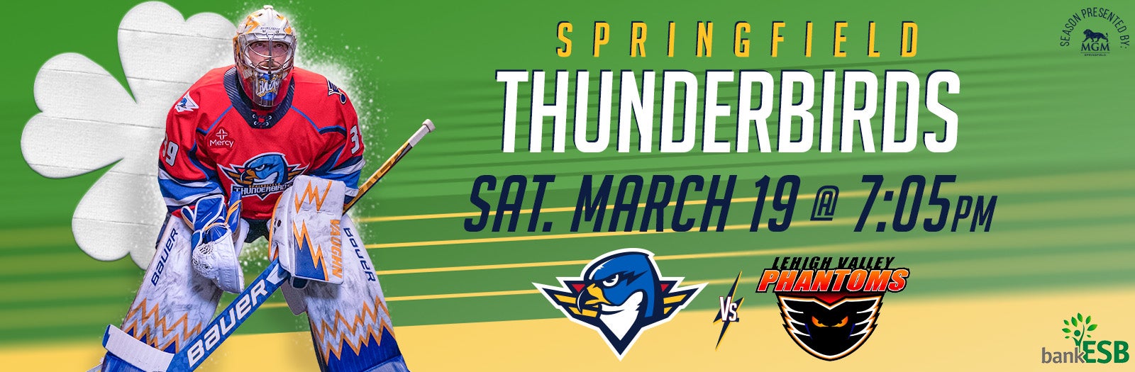 TONIGHT: Springfield Thunderbirds vs Lehigh Valley Phantoms